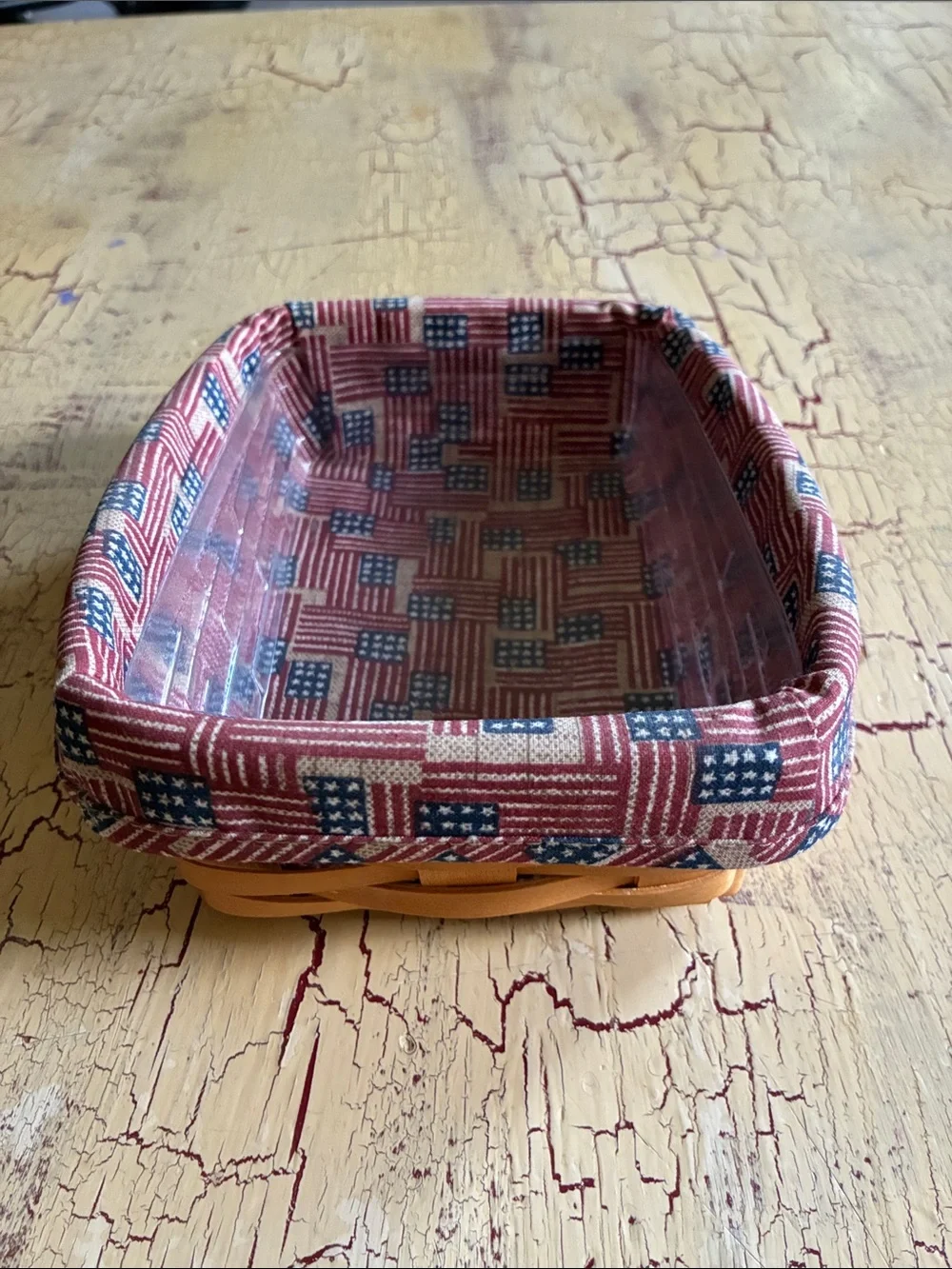 Vintage Longaberger Note Pad Basket with liner & protector